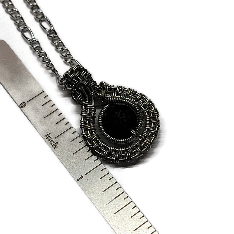 Lava Stone Aromatherapy Necklace - Wire Wrapped Necklace