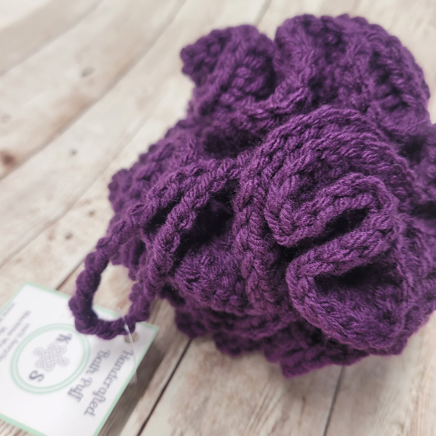 Violet Shower Puff Bath Sponge