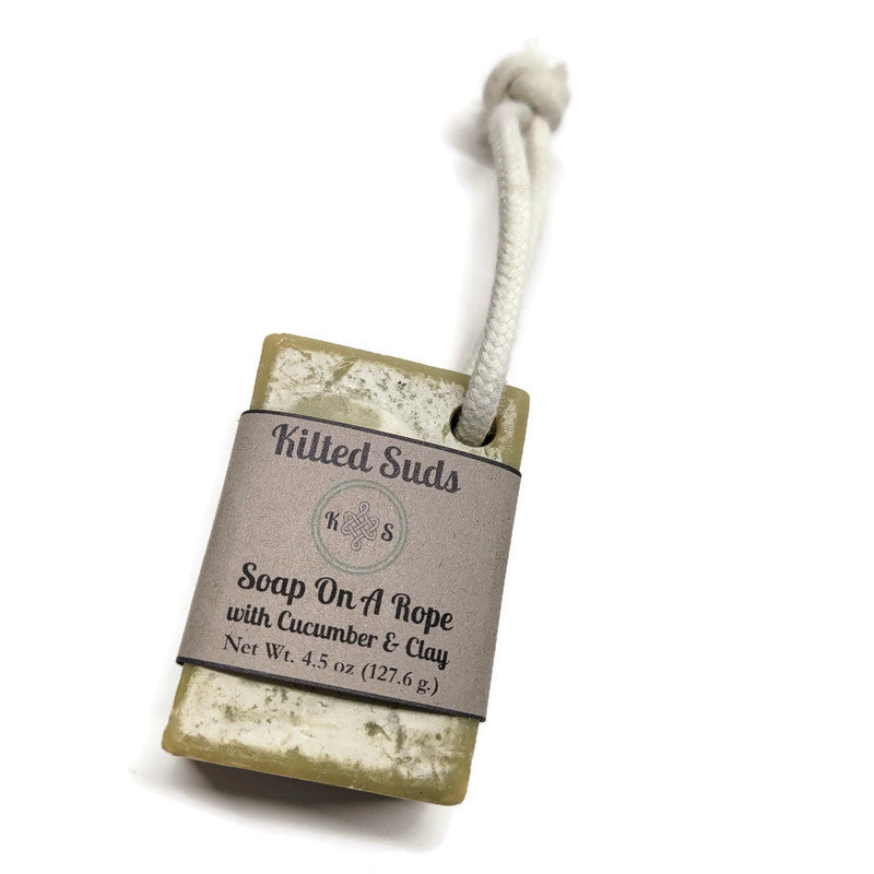 Cucumber & Clay Soap On A Rope
