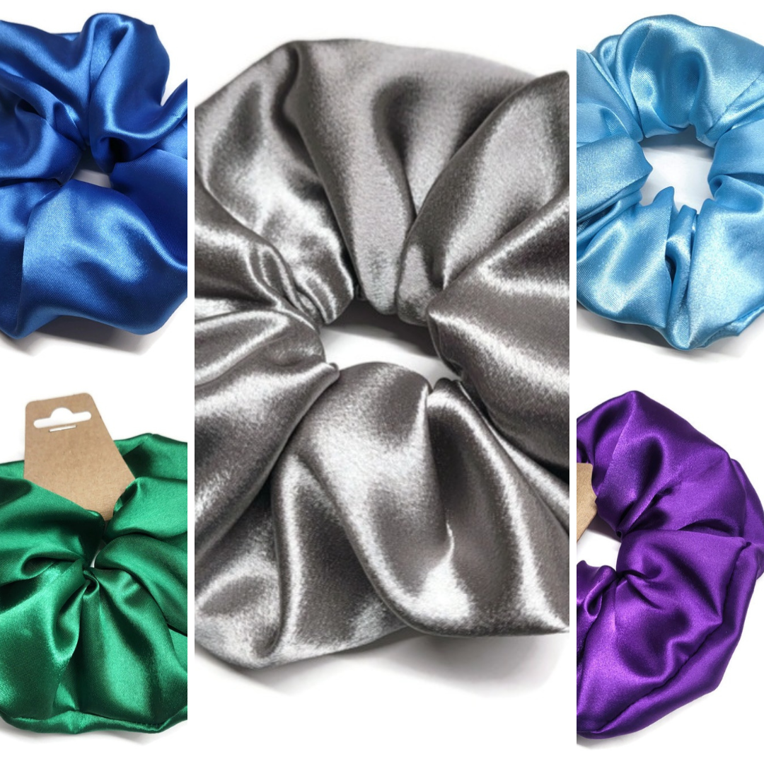Luxury Satin Scrunchie (Oversized, Multiple Colors Available)