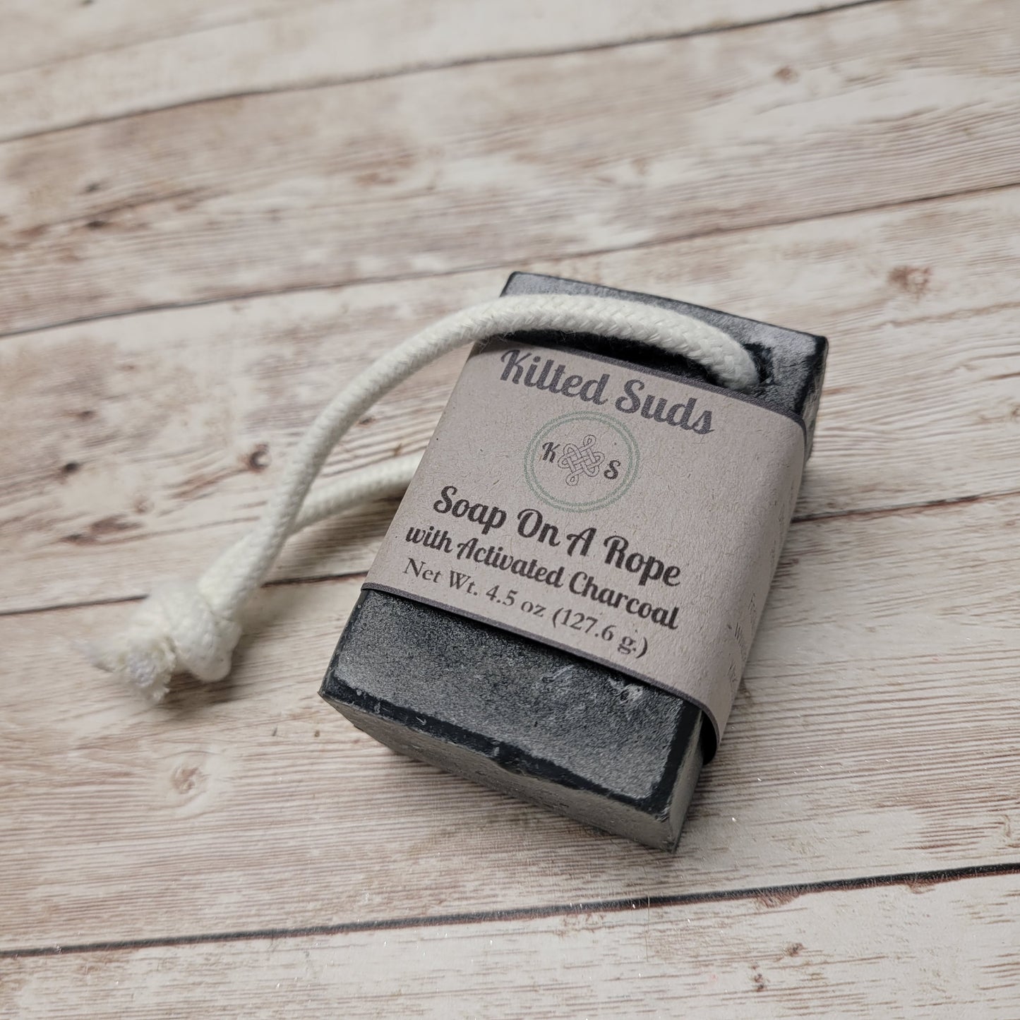 Activated Charcoal Soap On A Rope