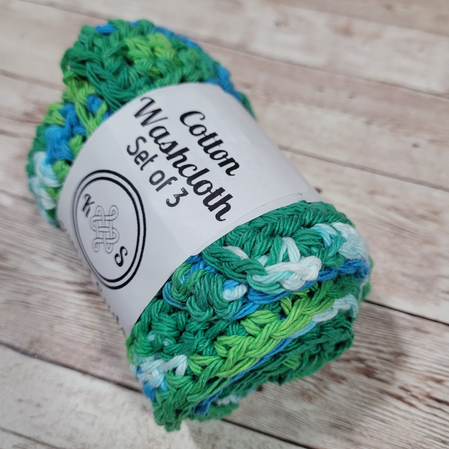 Set of 3 Cotton Washcloths - Lakeside