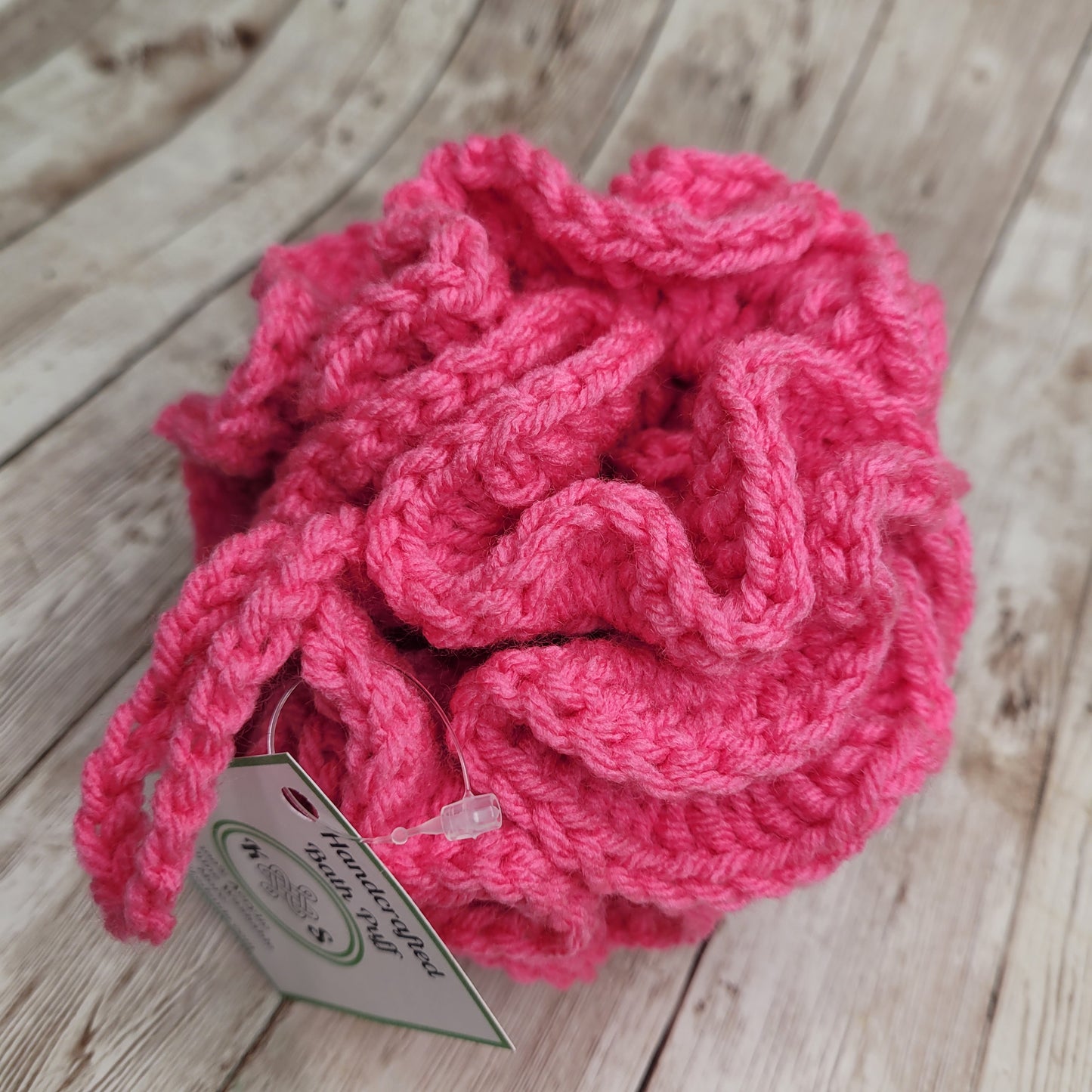 Pink Shower Puff Bath Sponge