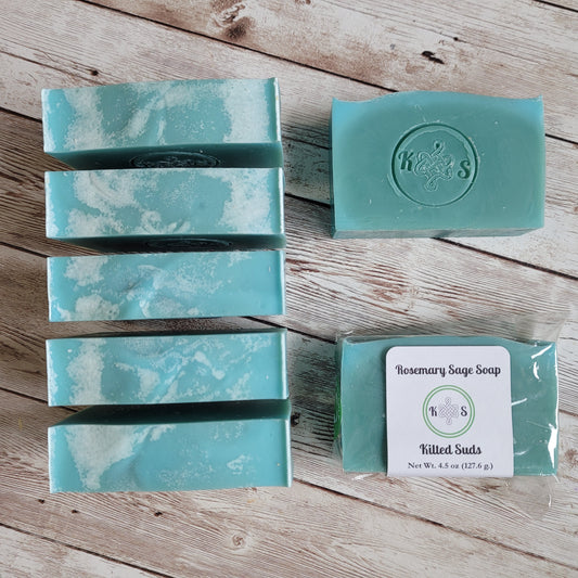 Rosemary Sage Bar Soap from Kilted Suds