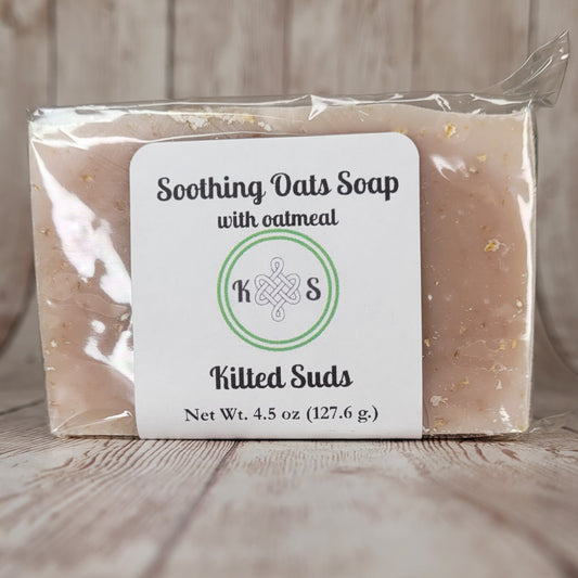 Soothing Oats Bar Soap from Kilted Suds