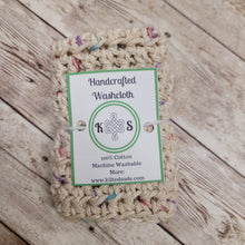 Load image into Gallery viewer, Speckled Tan Cotton Washcloth
