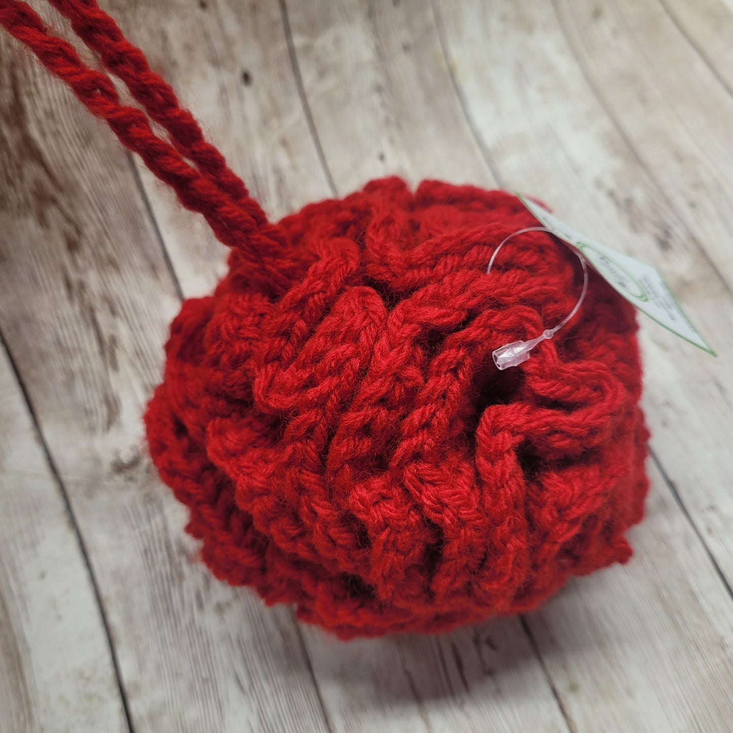 Red Shower Puff Bath Sponge