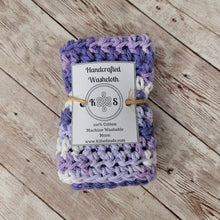 Load image into Gallery viewer, Lavender Multi Cotton Washcloth
