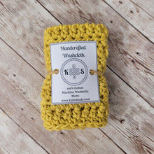 Load image into Gallery viewer, Goldenrod Cotton Washcloth
