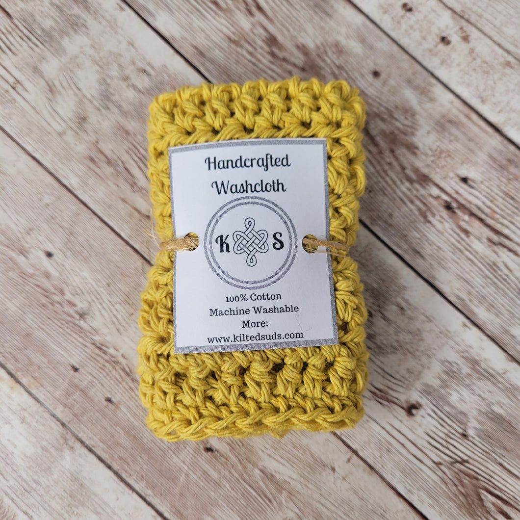 Goldenrod Cotton Washcloth
