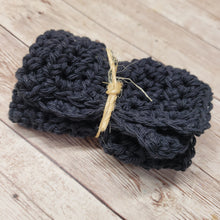 Load image into Gallery viewer, Black Cotton Washcloth
