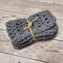 Load image into Gallery viewer, Gray Cotton Washcloth
