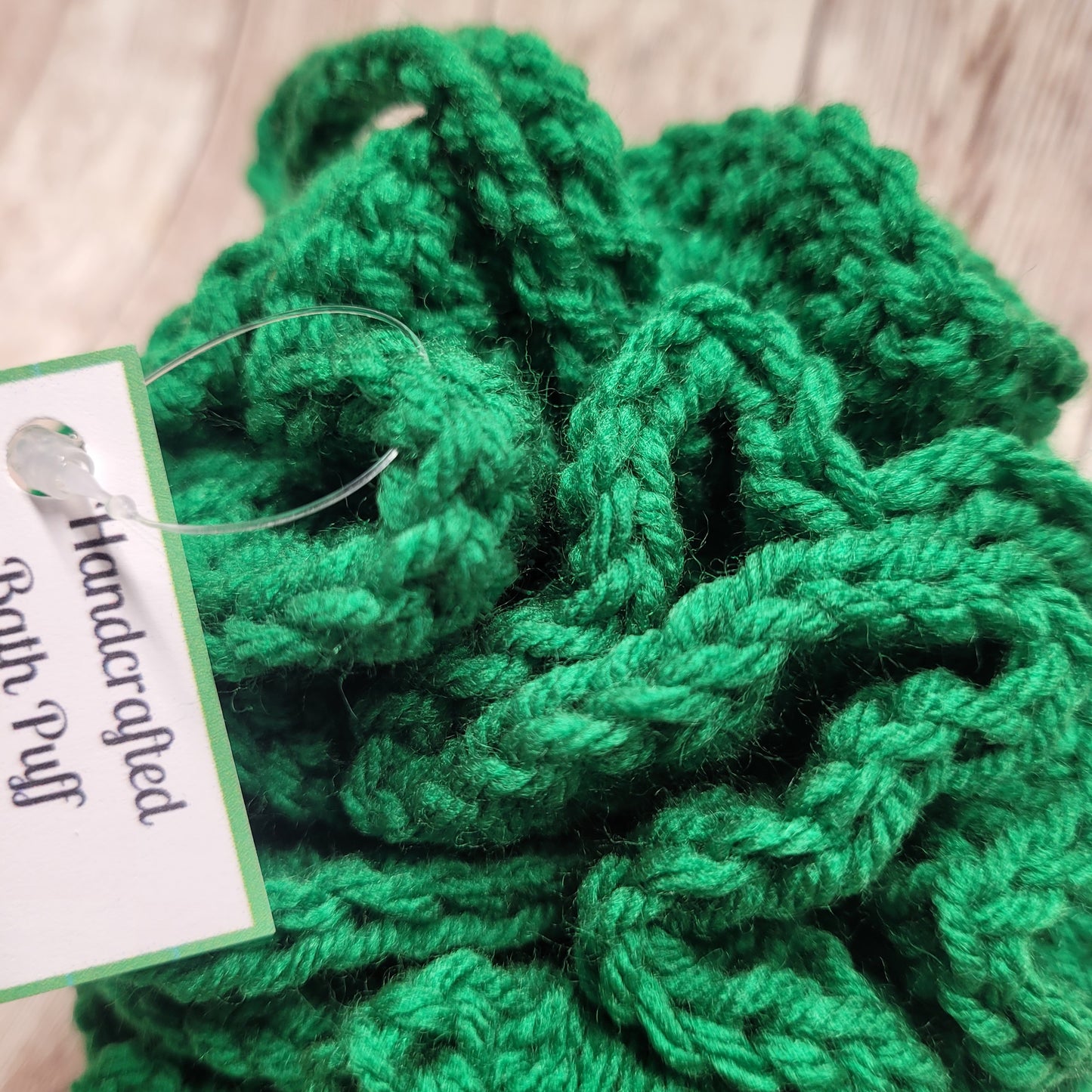 Kelly Green Shower Puff Bath Sponge