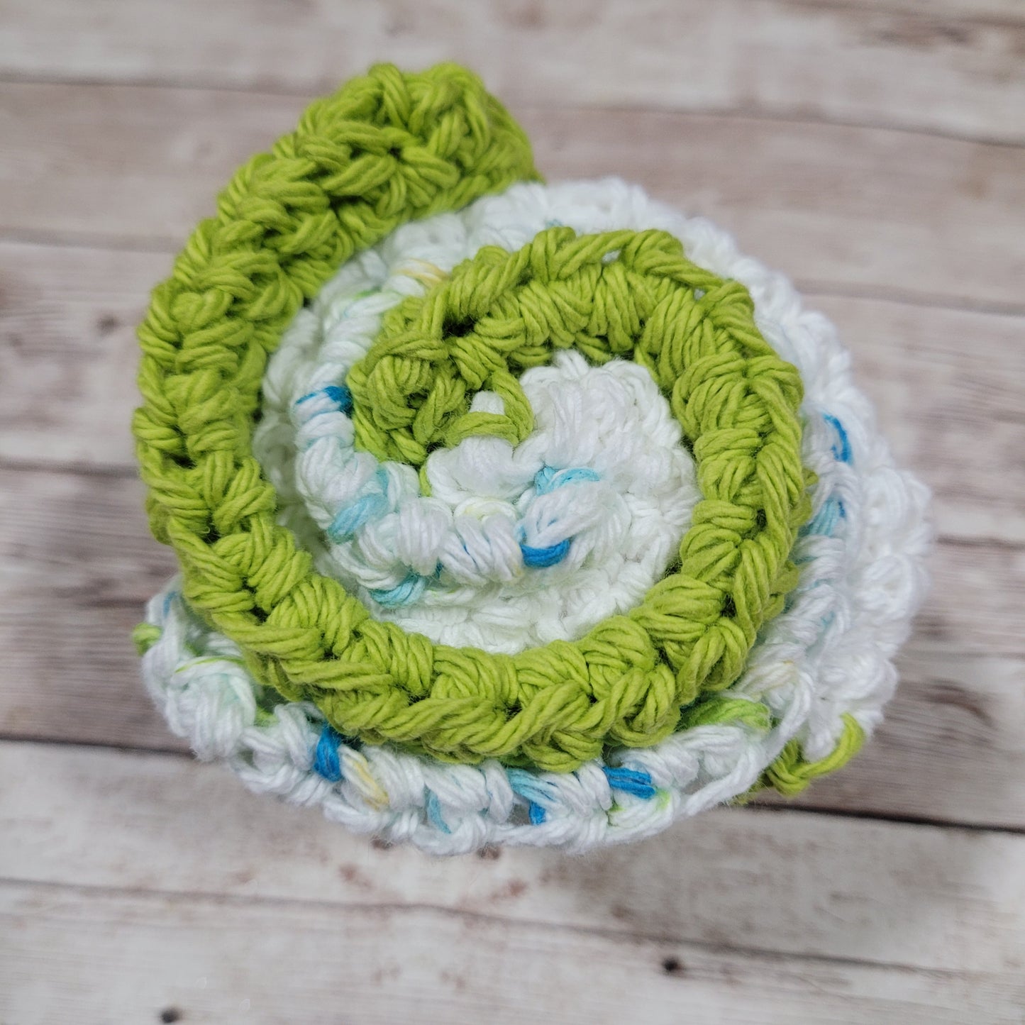 Set of 3 Cotton Washcloths - Sea Glass