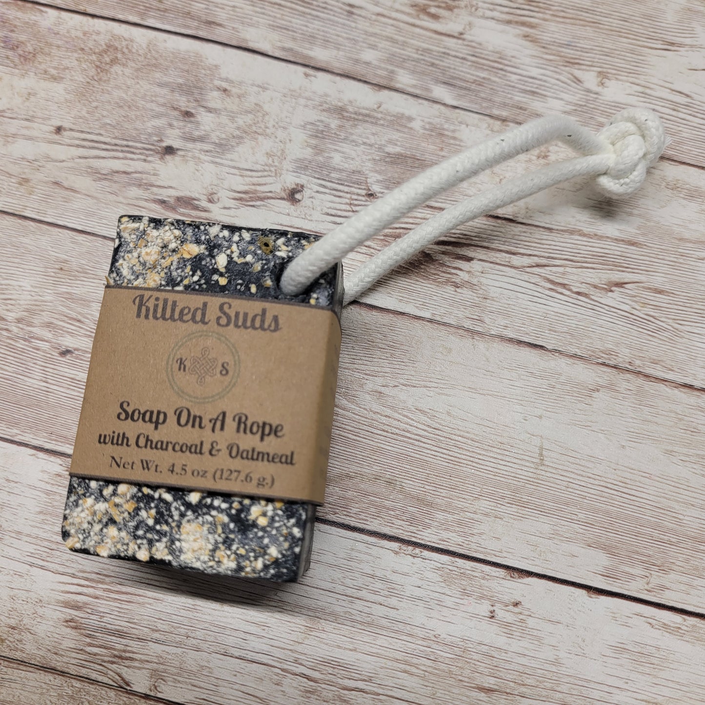 Charcoal & Oat Soap On A Rope