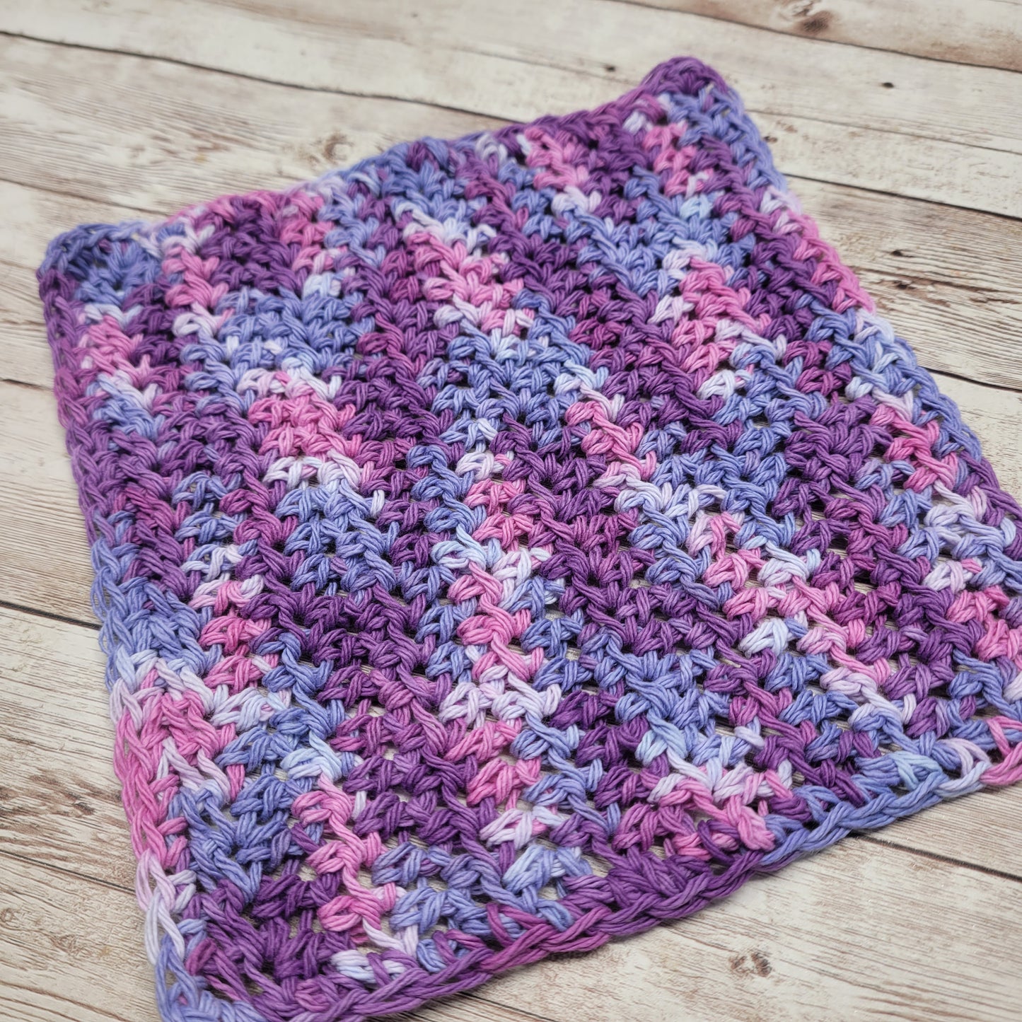 Shades Of Purple Cotton Washcloth