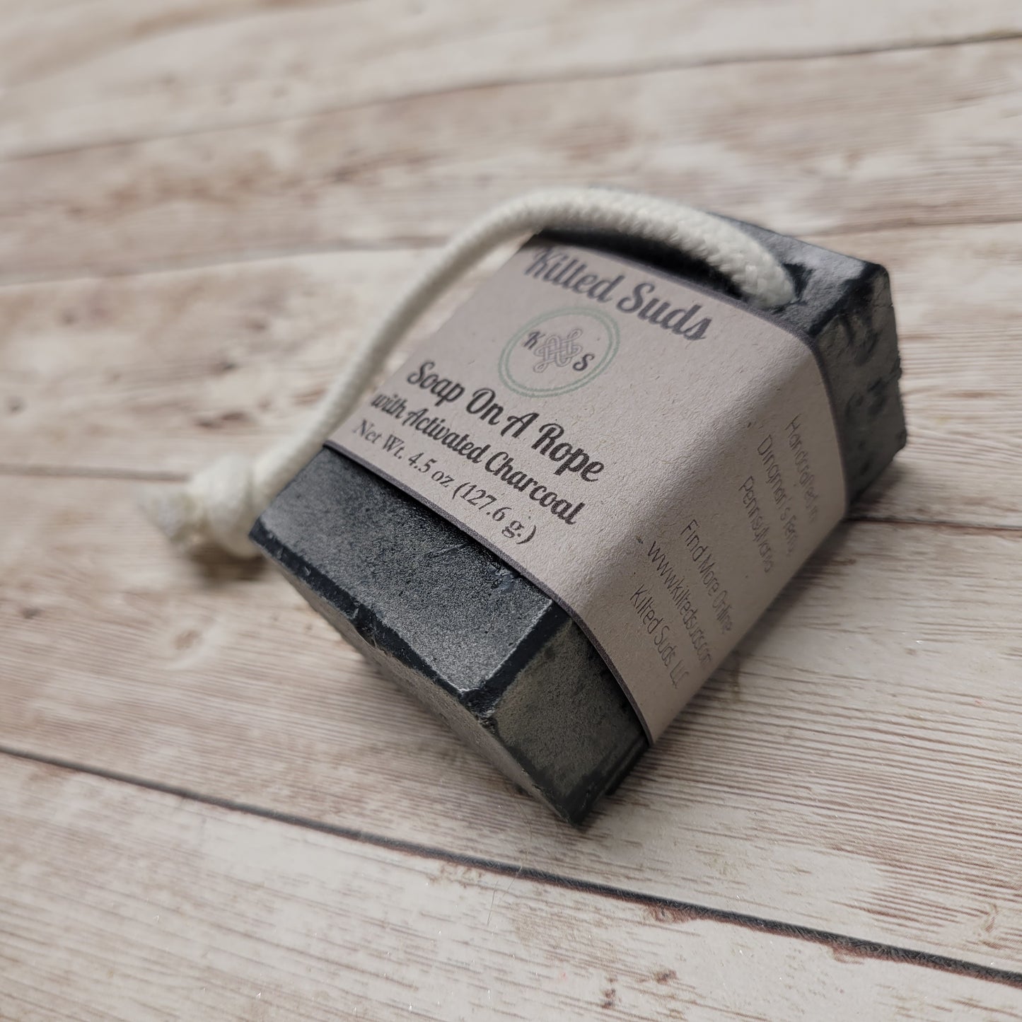 Activated Charcoal Soap On A Rope