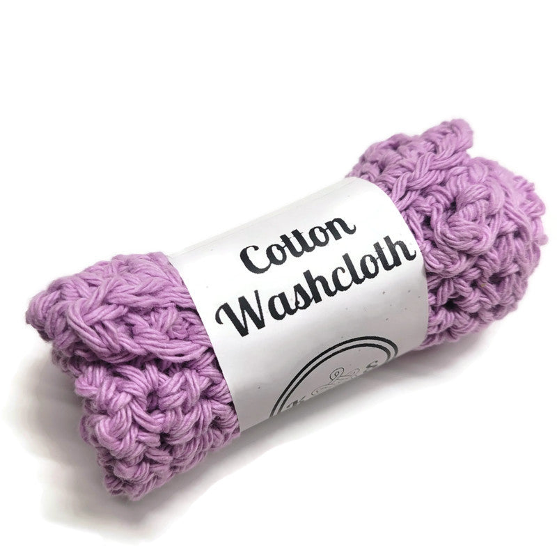 Lilac Cotton Washcloth