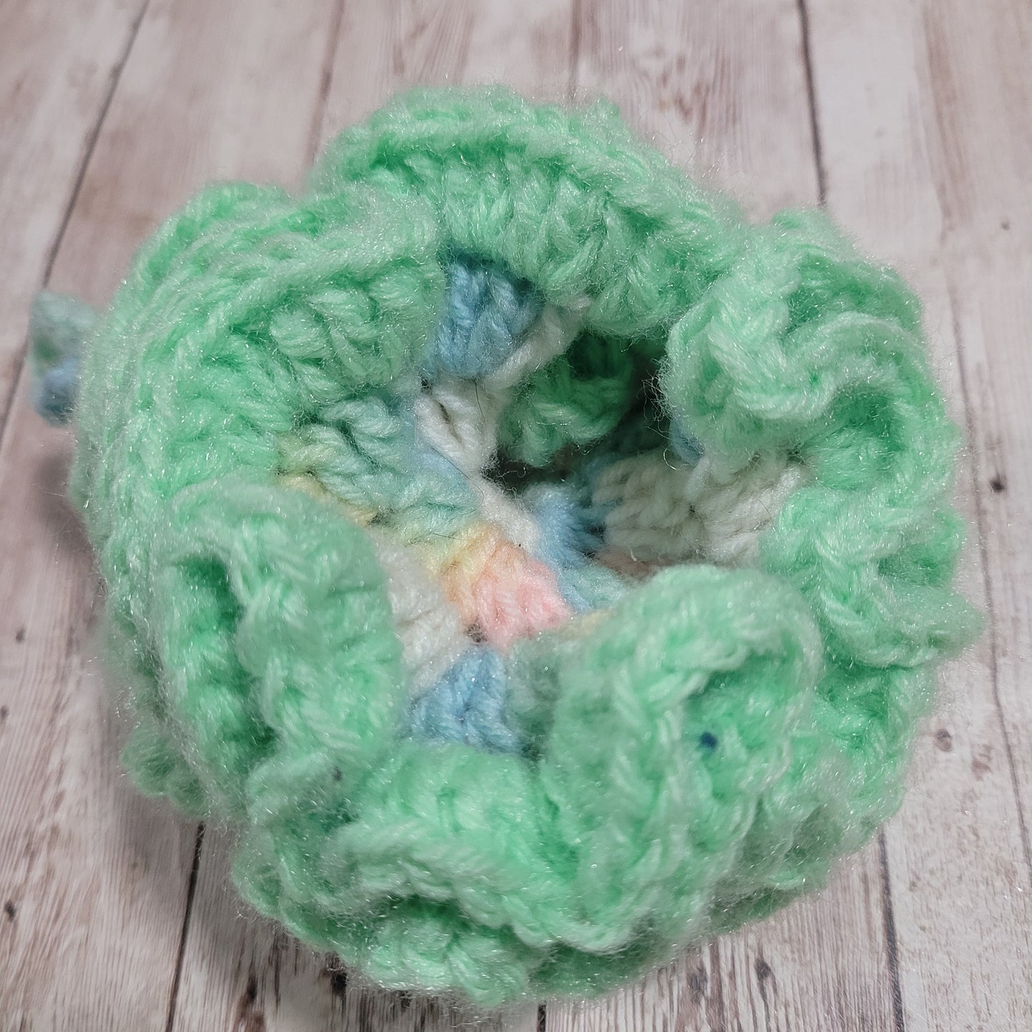 Green & Pastels Shower Puff Bath Sponge