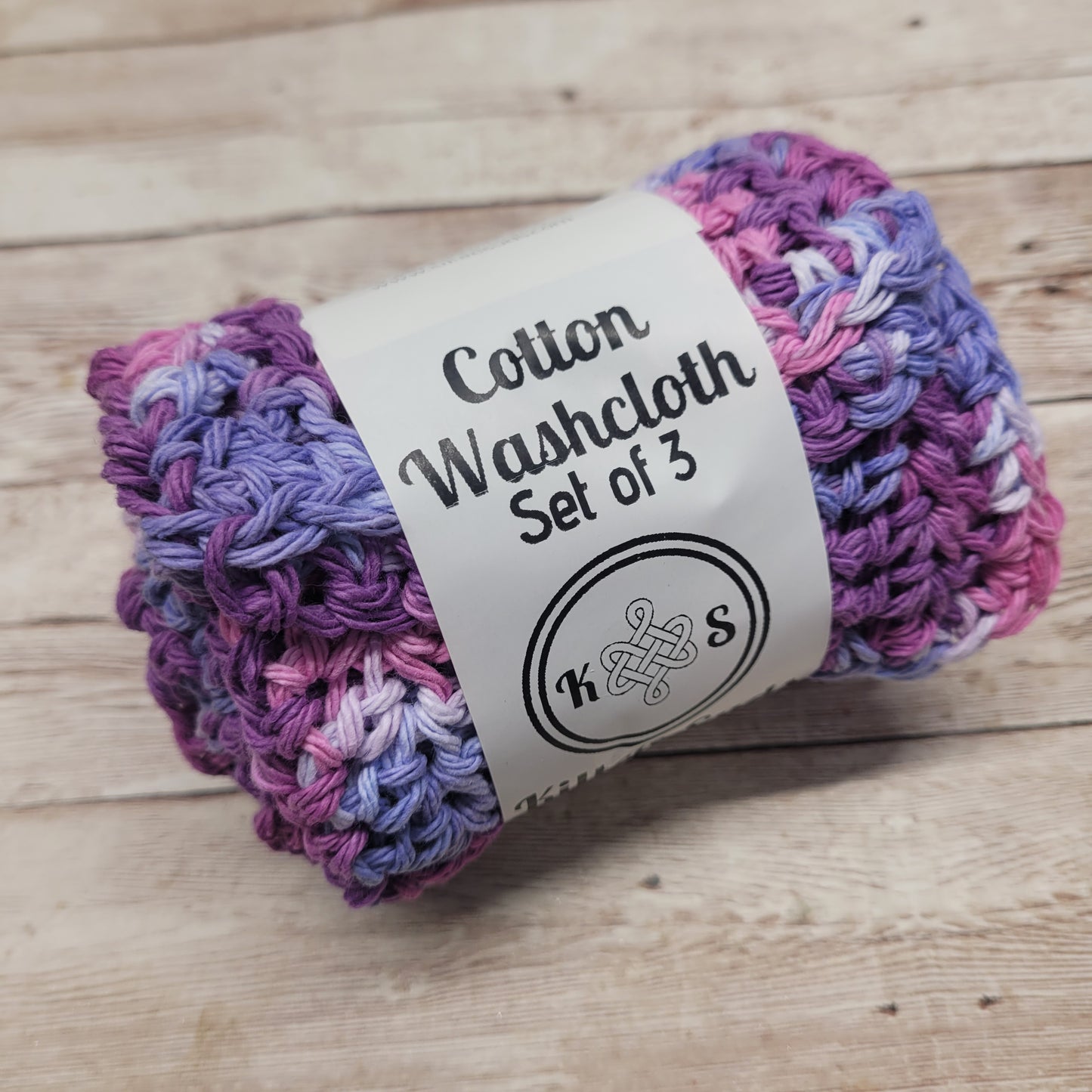 Shades Of Purple Cotton Washcloth