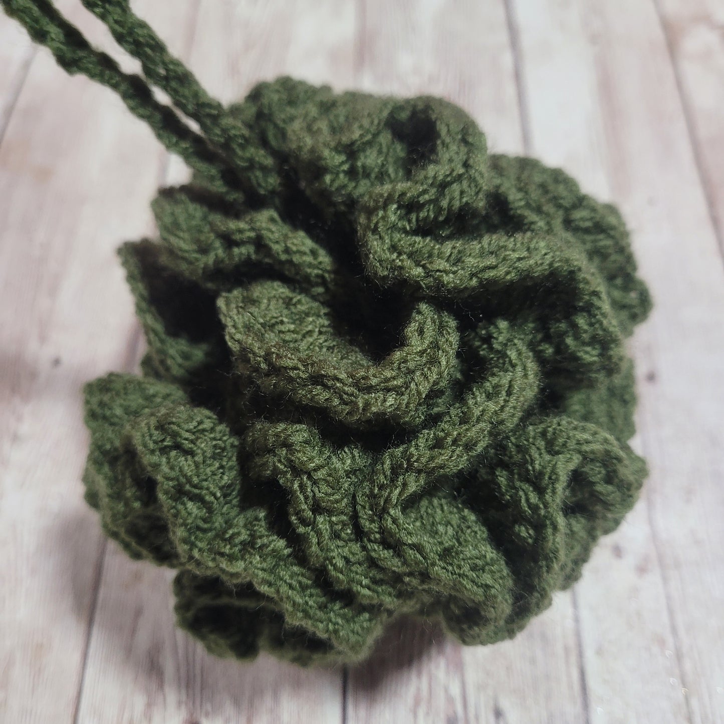 Moss Green Shower Puff Bath Sponge