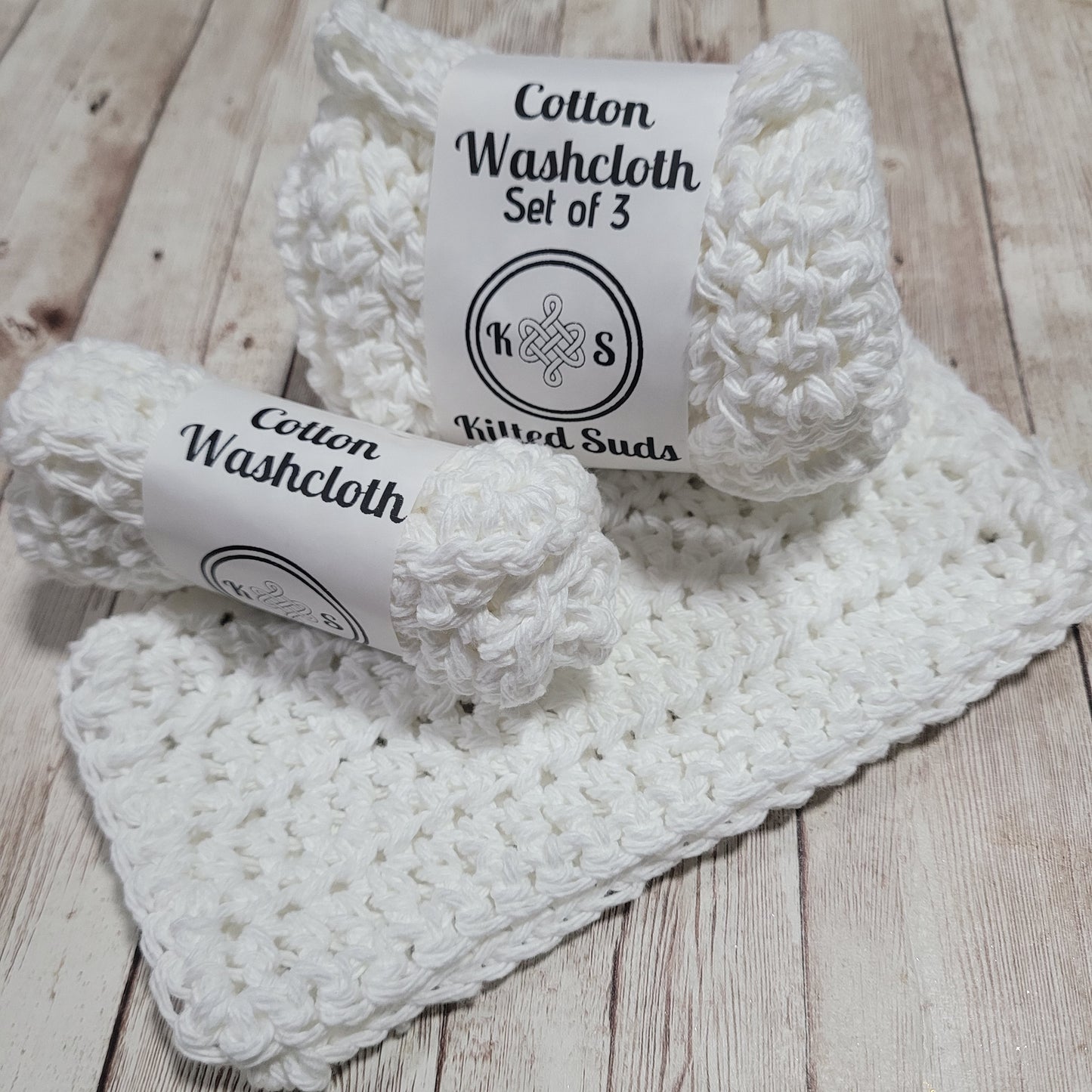 White Cotton Washcloth