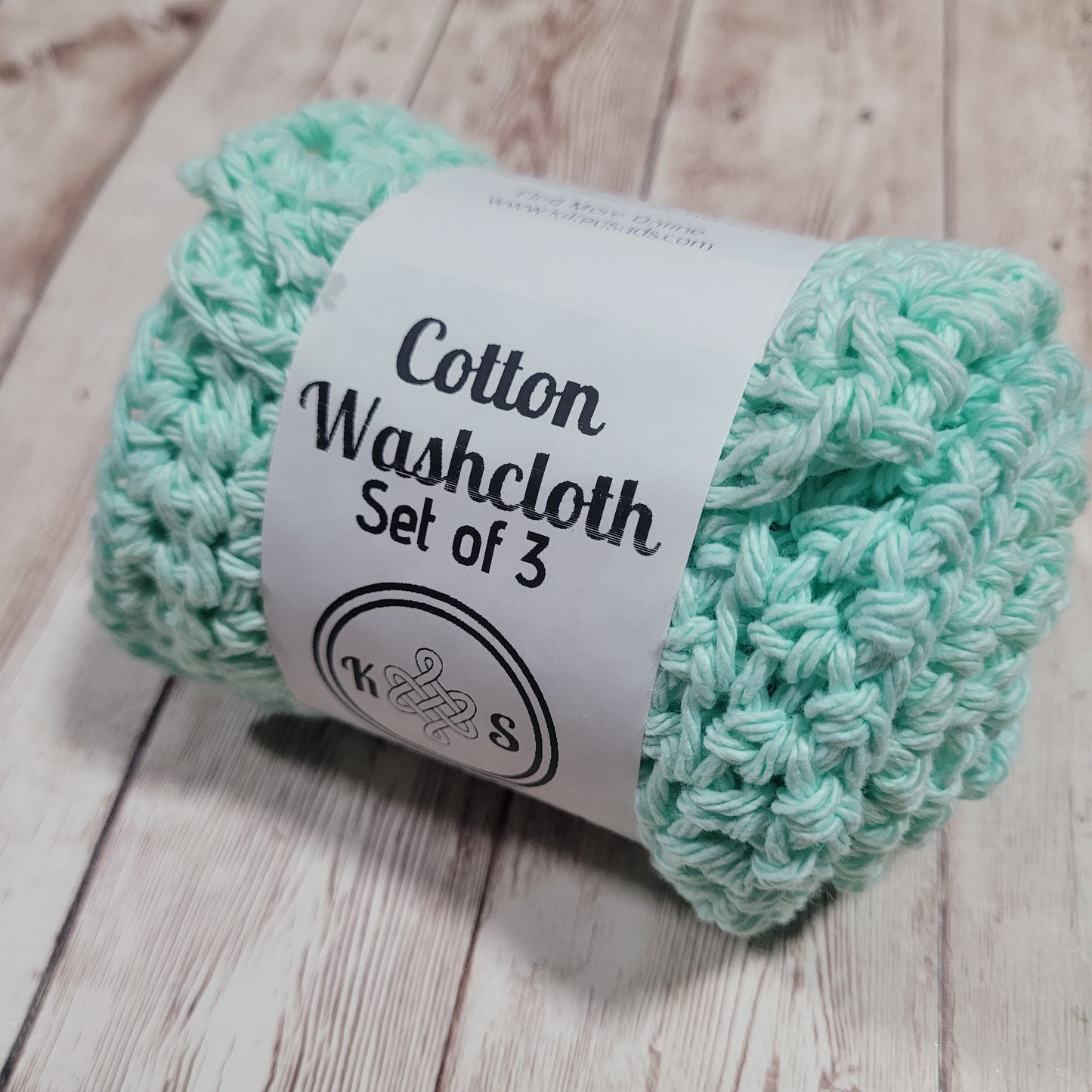 Mint Cotton Washcloth