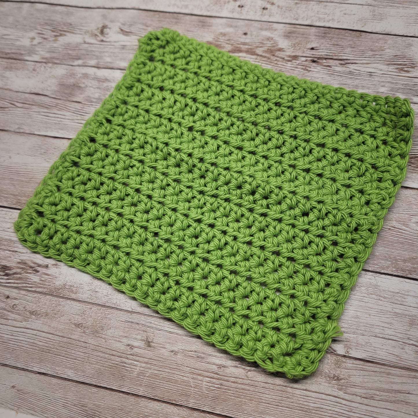 Grass Green Cotton Washcloth
