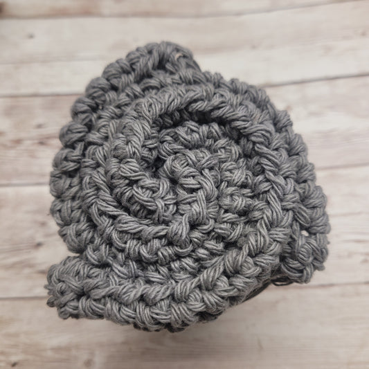 Gray Cotton Washcloth