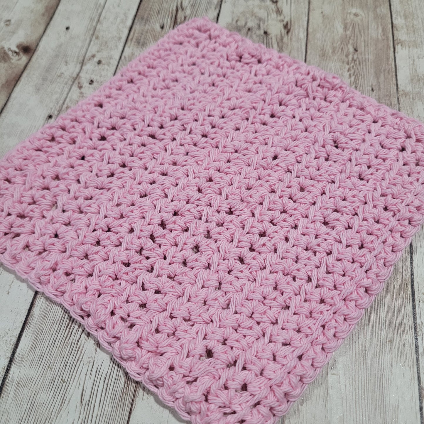 Light Pink Cotton Washcloth