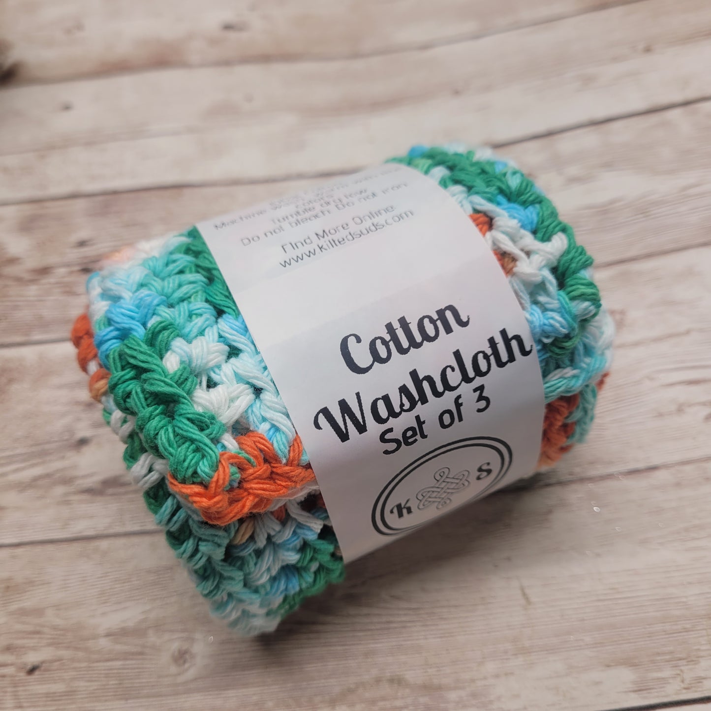 Nautical Ombre Cotton Washcloth