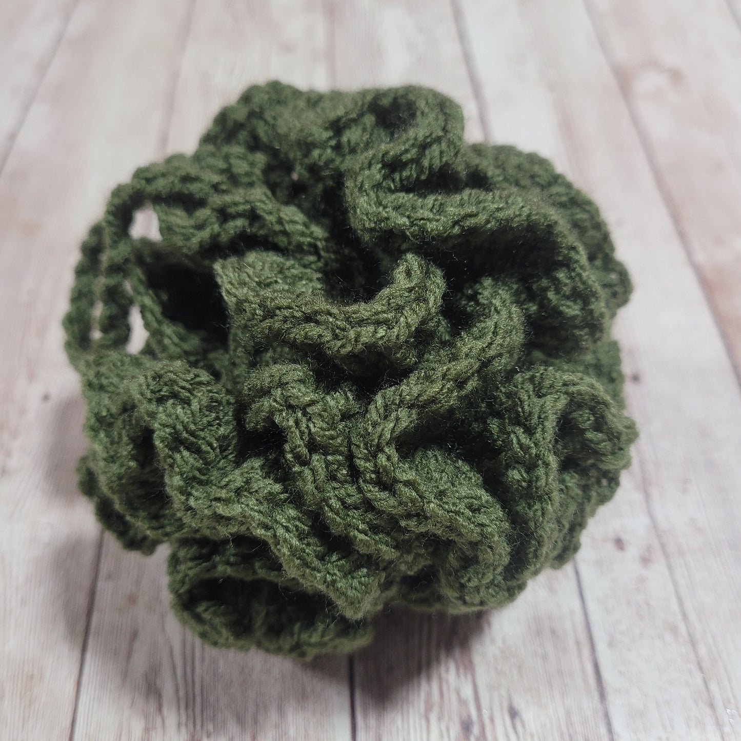 Moss Green Shower Puff Bath Sponge