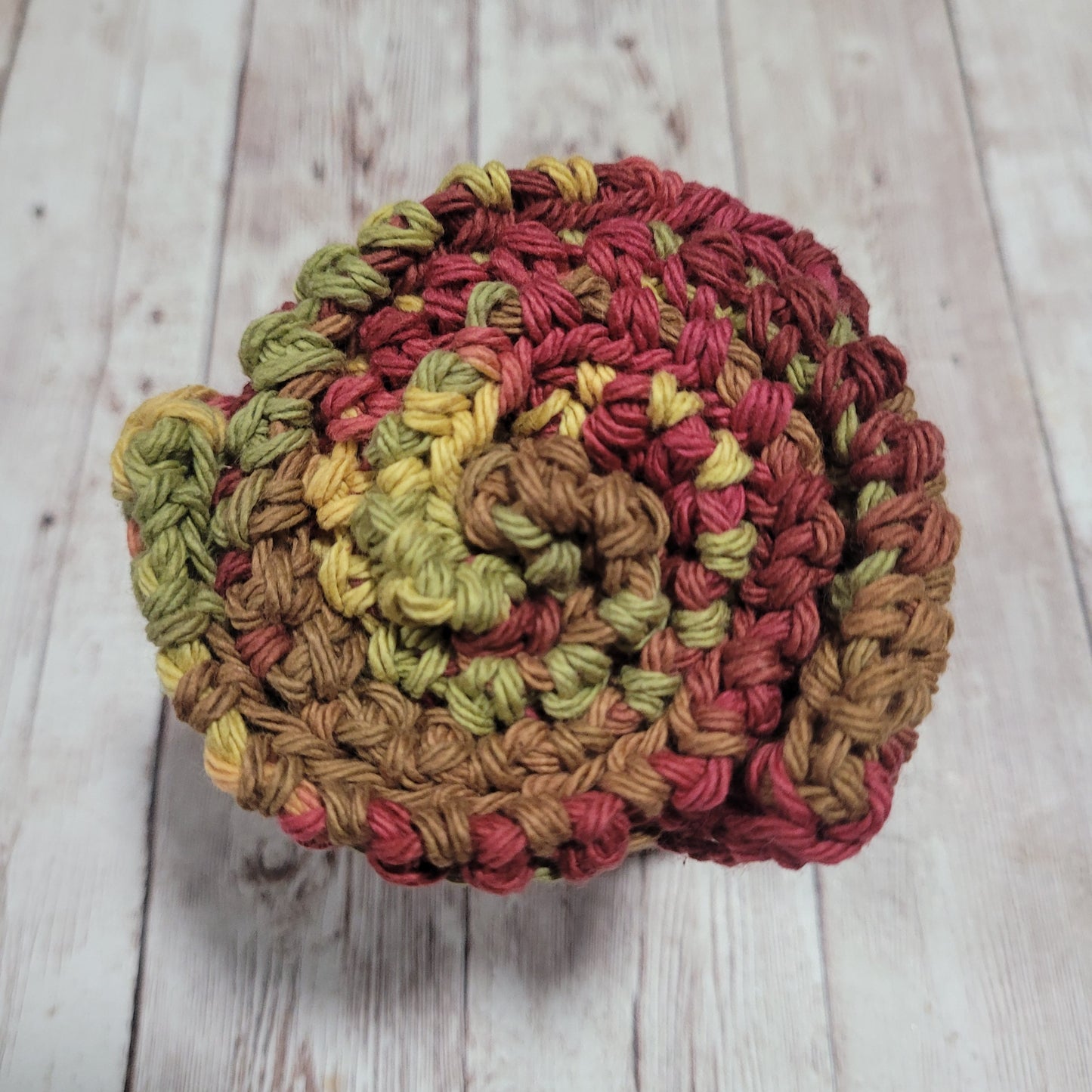 Autumn Leaves Cotton Washcloth