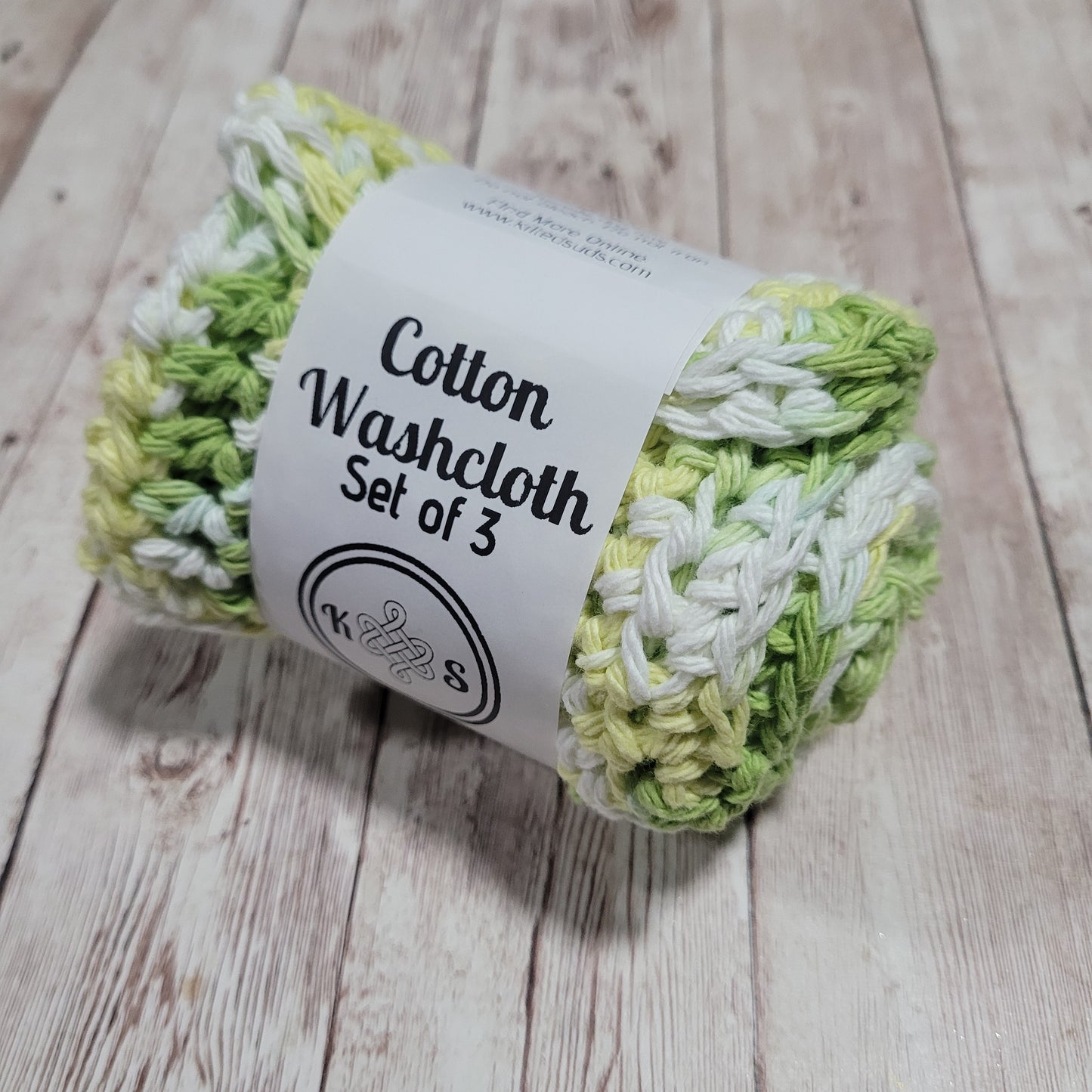 Lime Cotton Washcloth