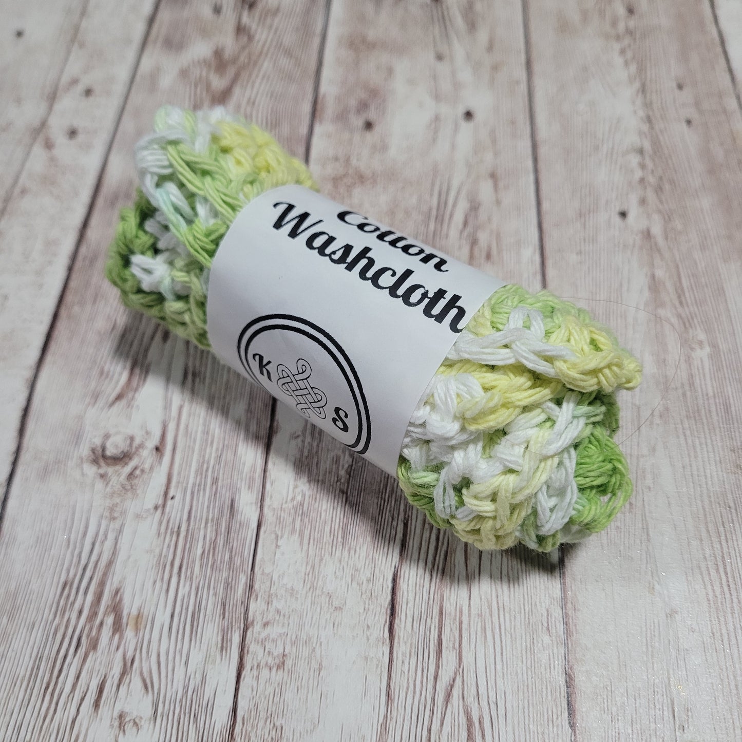 Lime Cotton Washcloth