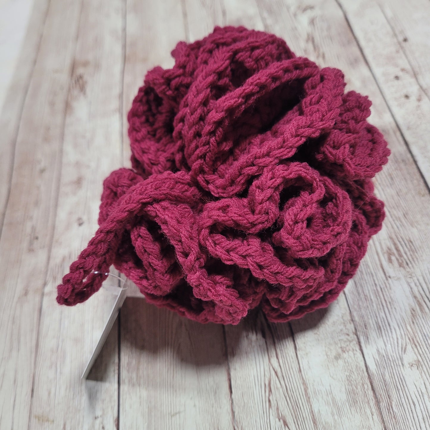 Raspberry Shower Puff Bath Sponge