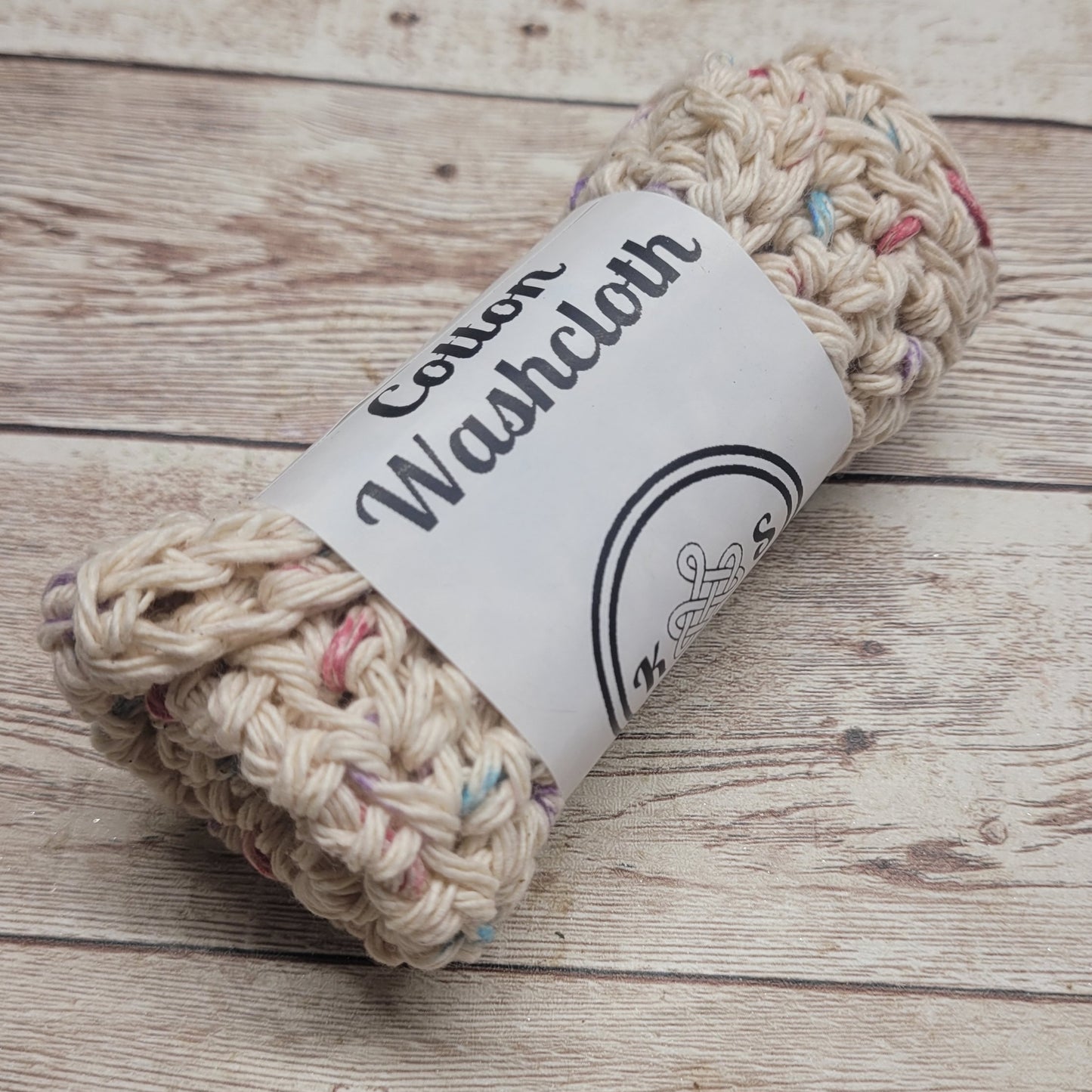 Neutral Pastels Cotton Washcloth
