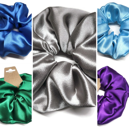 Luxury Satin Scrunchie (Oversized, Multiple Colors Available)