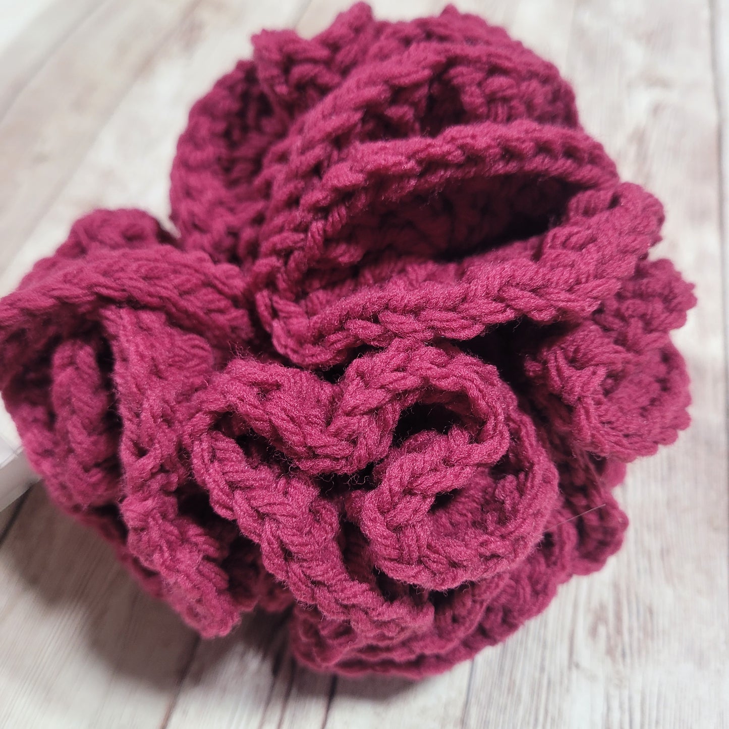 Raspberry Shower Puff Bath Sponge