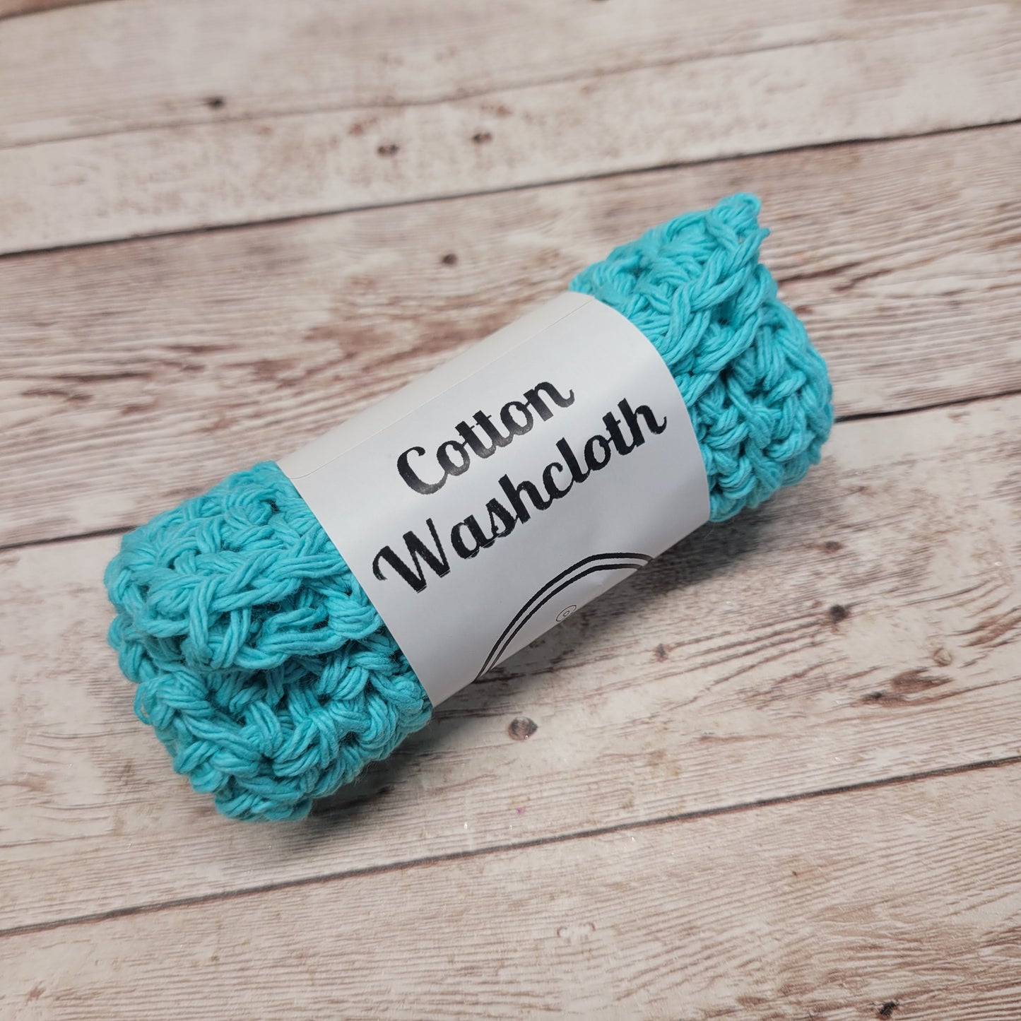 Teal Cotton Washcloth