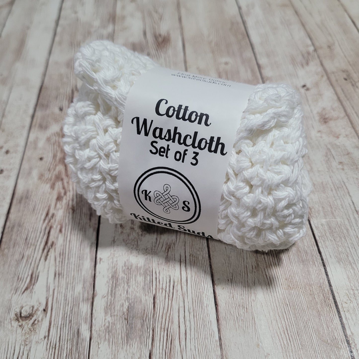 White Cotton Washcloth