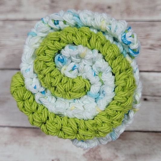 Set of 3 Cotton Washcloths - Lime