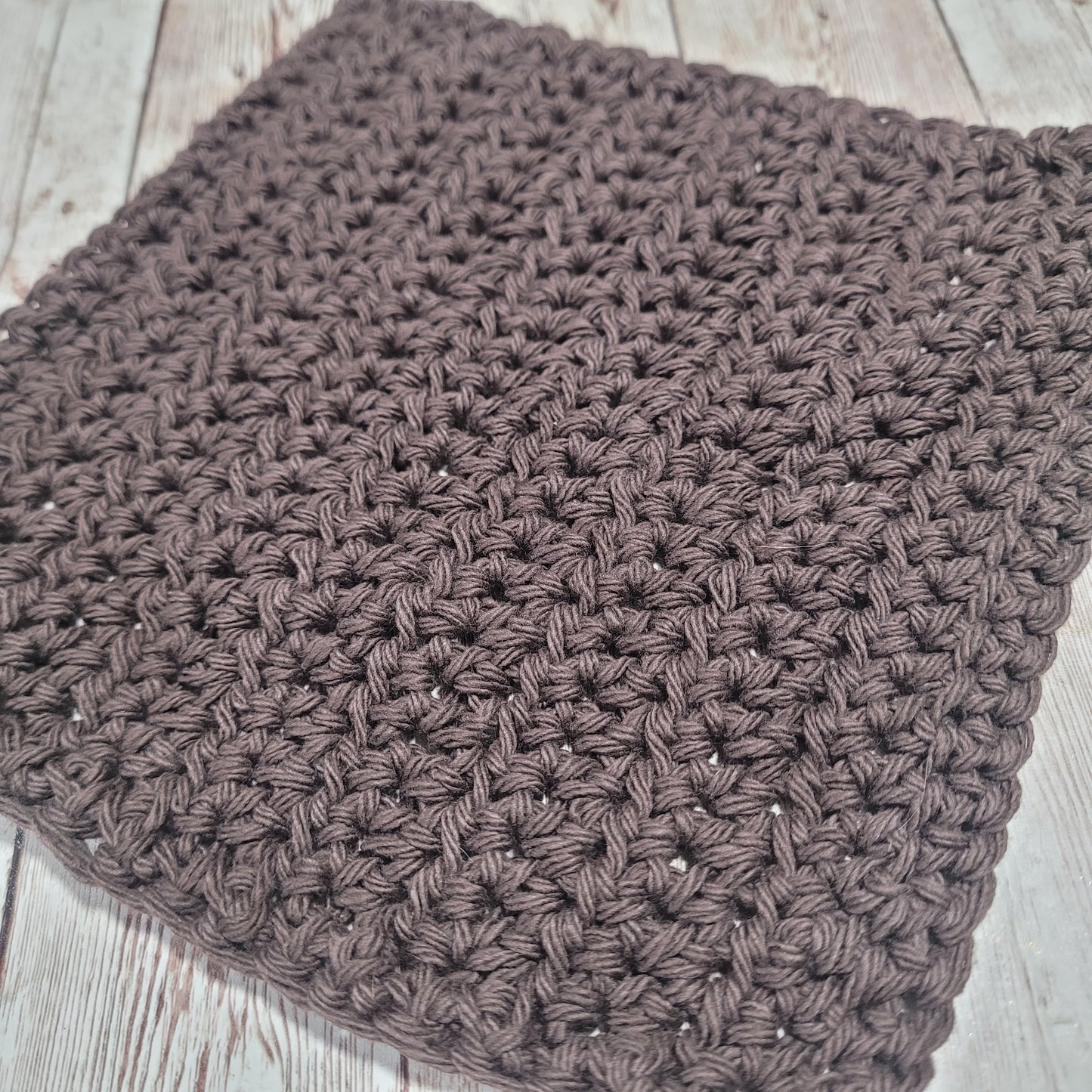 Brown Cotton Washcloth