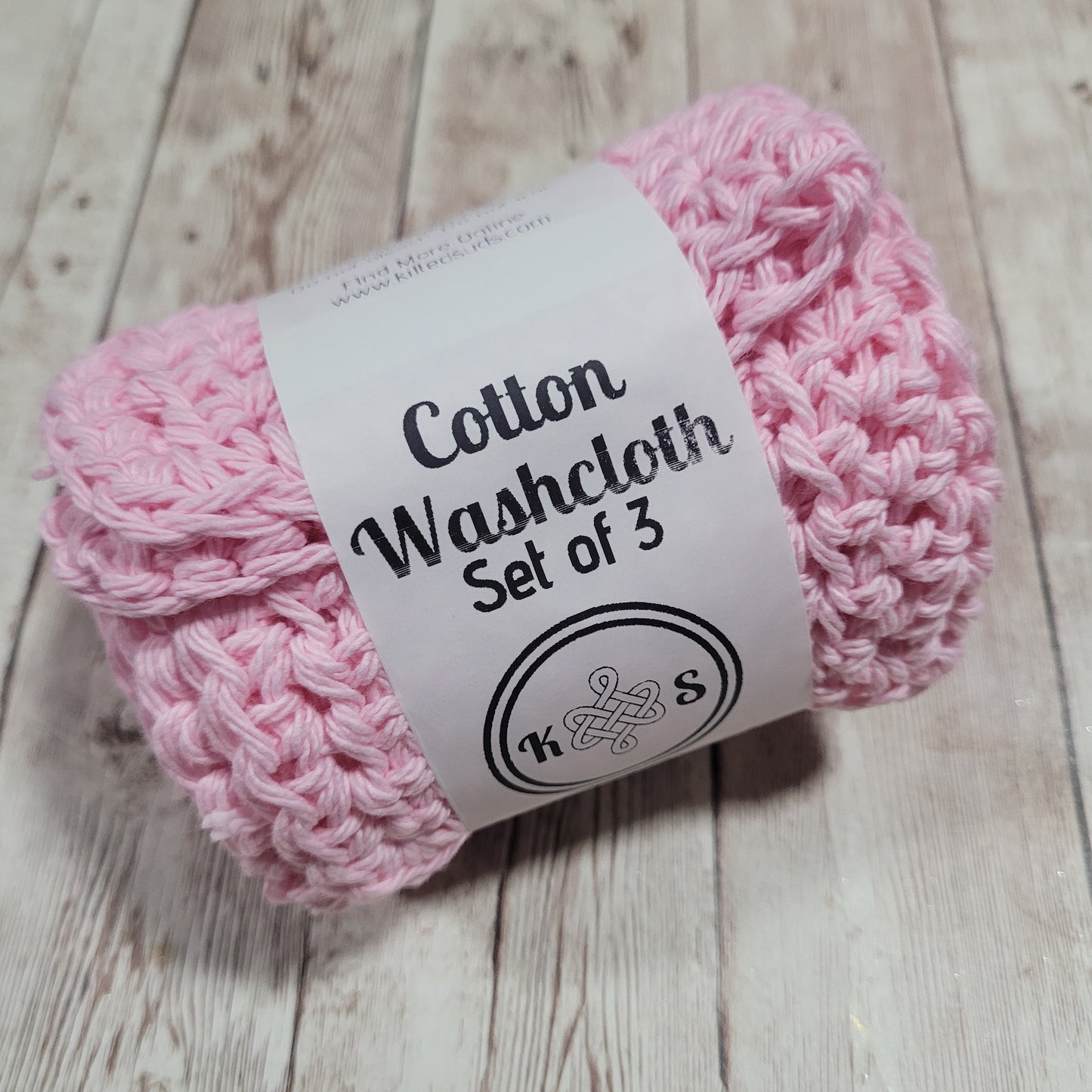 Light Pink Cotton Washcloth