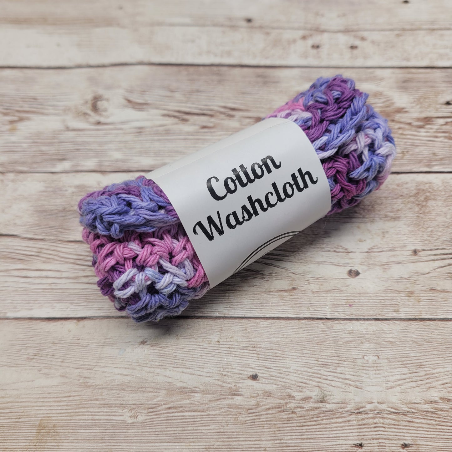 Shades Of Purple Cotton Washcloth