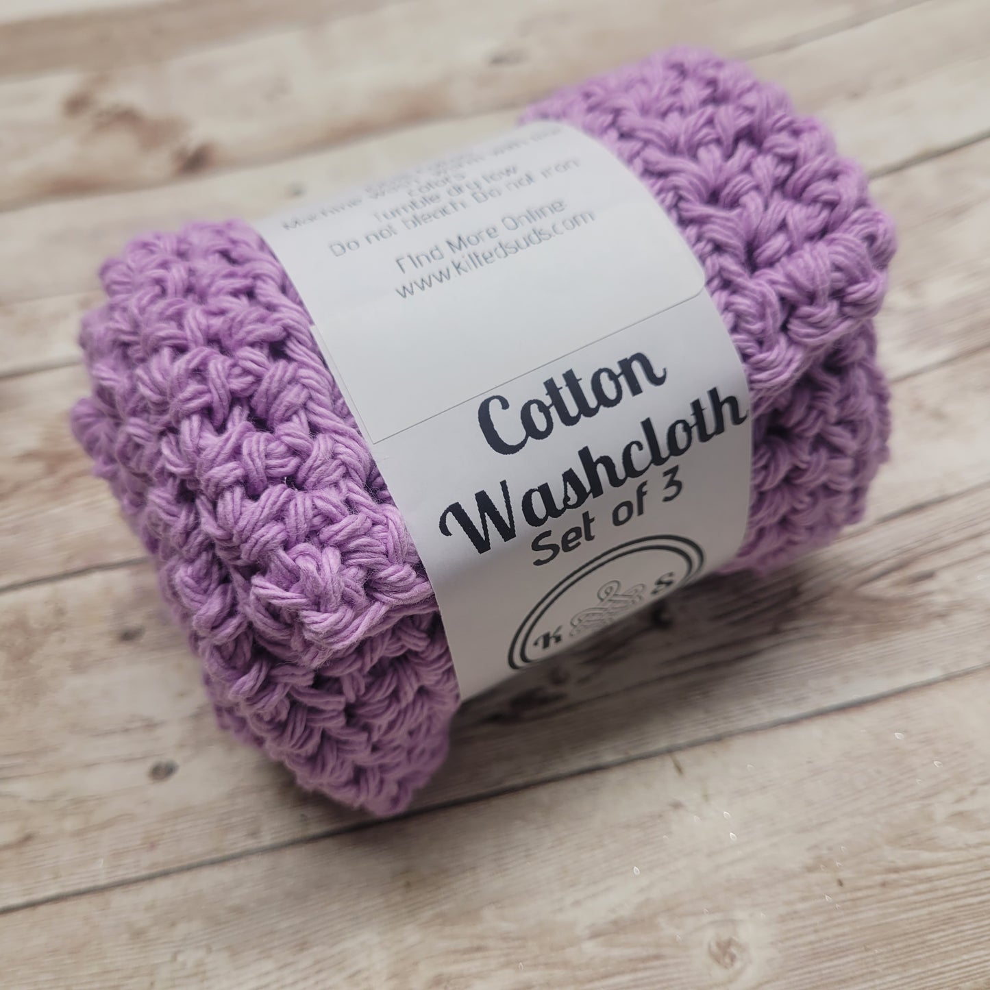 Lilac Cotton Washcloth