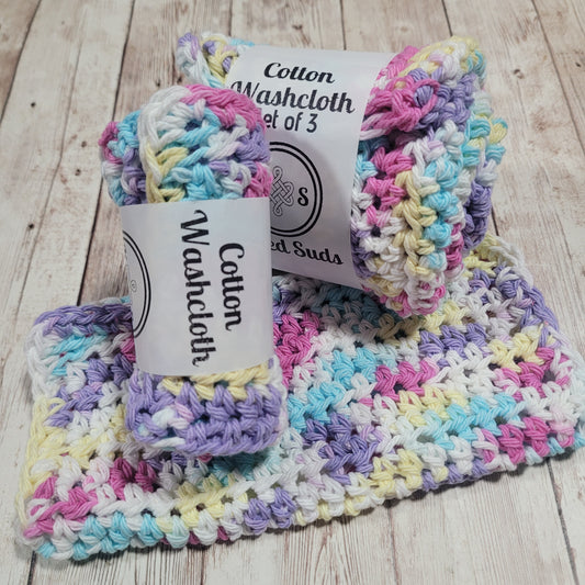 Ombre Pastels Cotton Washcloth