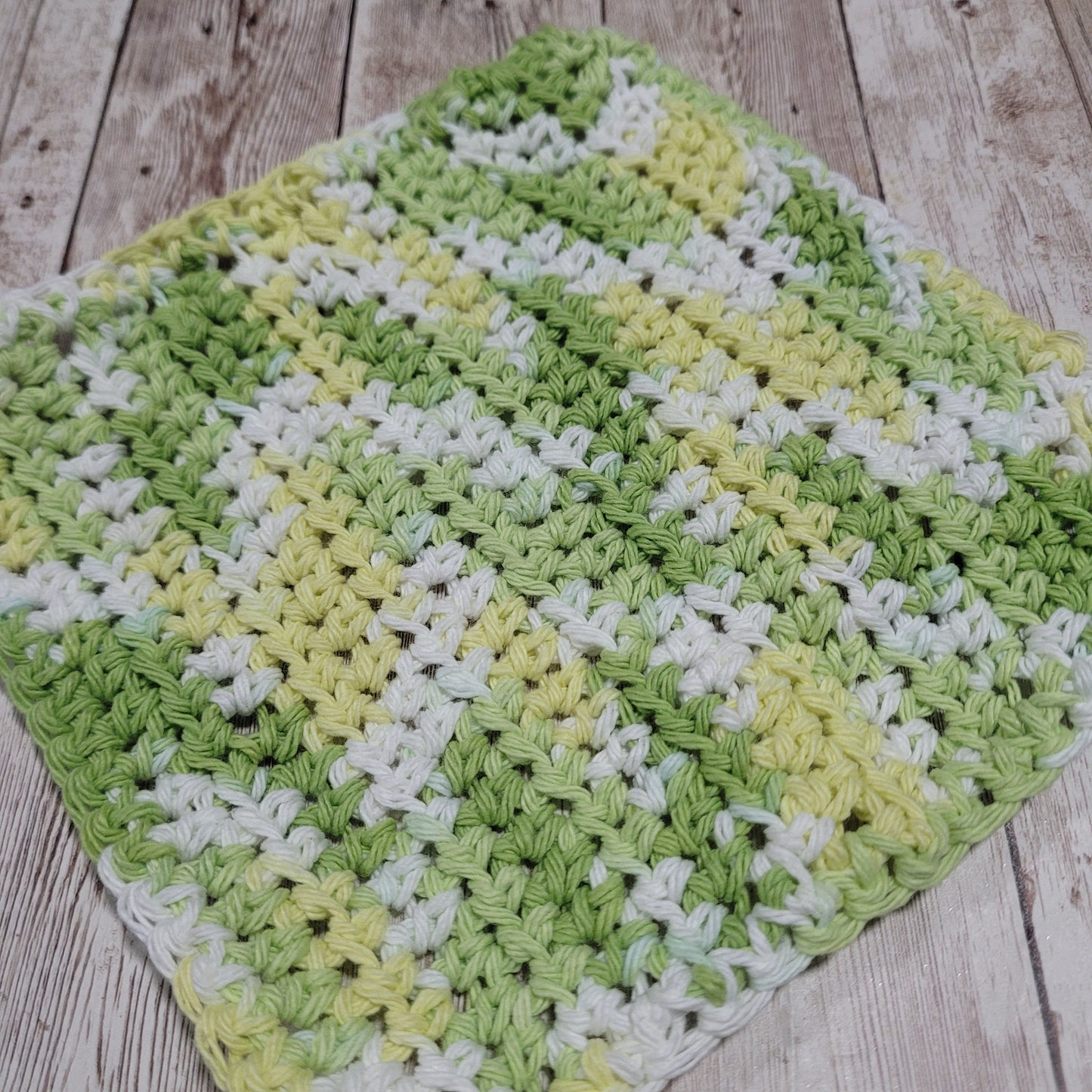 Lime Cotton Washcloth