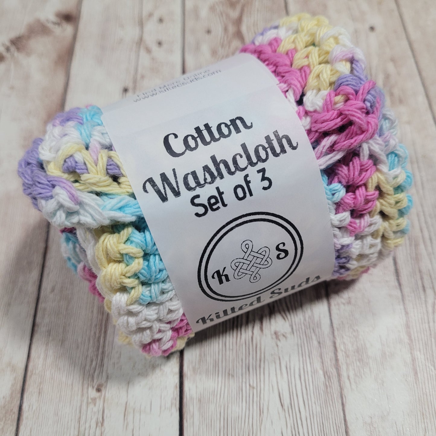 Ombre Pastels Cotton Washcloth