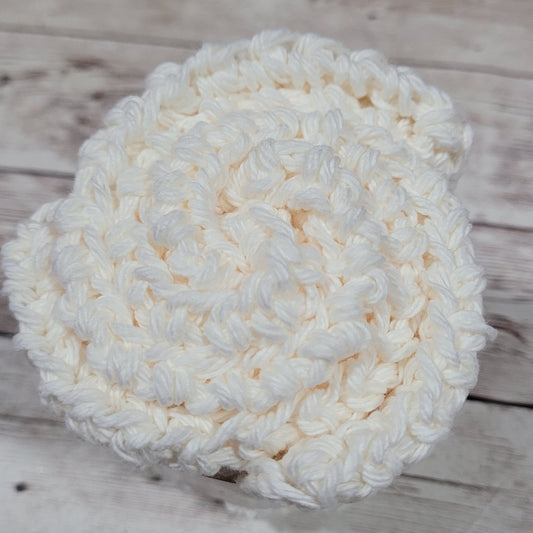 Set of 3 Cotton Washcloths - Beige